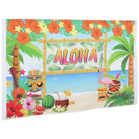 Hawaii Party Backdrop Beach Theme Background Tapestry Party Photo ...