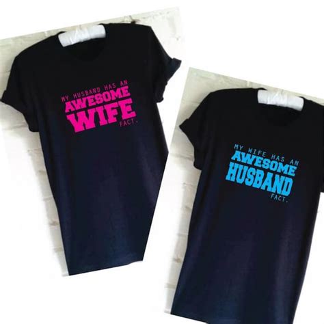 Husband And Wife T Shirts Couple Shirts Matching Shirts Set Etsy