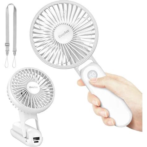 Easyacc Ventilateur Main Mah Rechargeable Ventilateur Batterie