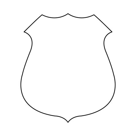 Police badge black icon . 5214989 Vector Art at Vecteezy