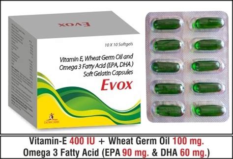 Vitamin E 400 I U Wheat Germ Oil 100 Mg Omega 3 Fatty Acid