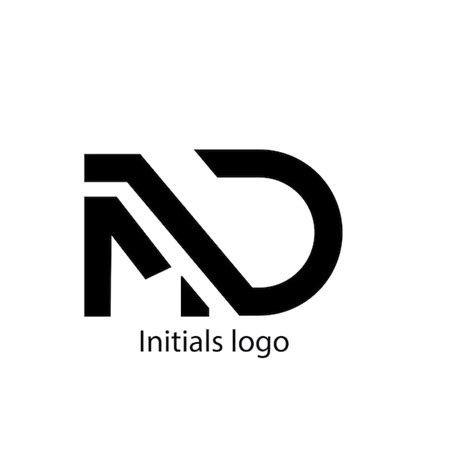 Letras Del Alfabeto Iniciales Logotipo Del Monograma Nd Dn Nd Vector