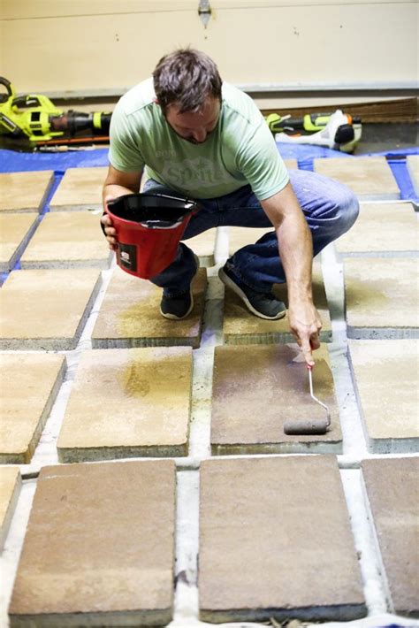 How To Stain Concrete Pavers Bower Power Concrete Paver Patio