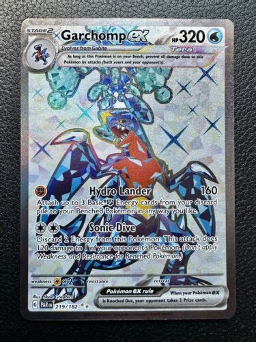 Pokemon TCG Garchomp Ex Paradox Rift 219 182 Holo Ultra Rare EBay