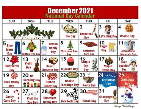 December National Day Calendar National Day Calendar National