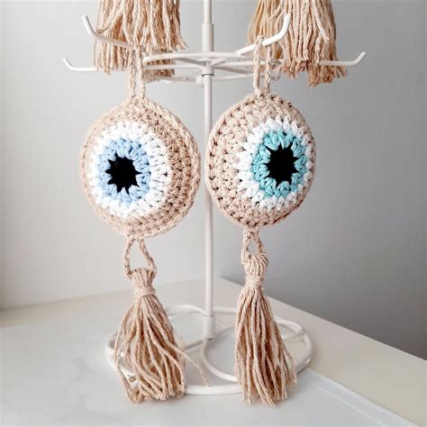 Nazar Ojo turco crochet Ojo de proteccion Handmade Crochet Etsy España