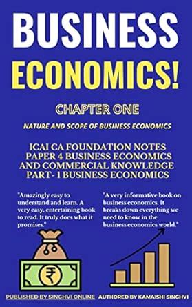 Business Economics Nature Scope Chapter One Ca Foundation Ebook