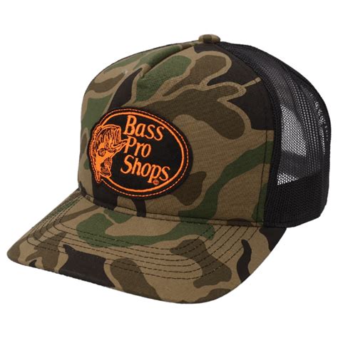 Bass Pro Shops Throwback Foam Cap Green Camoblack Bermgear