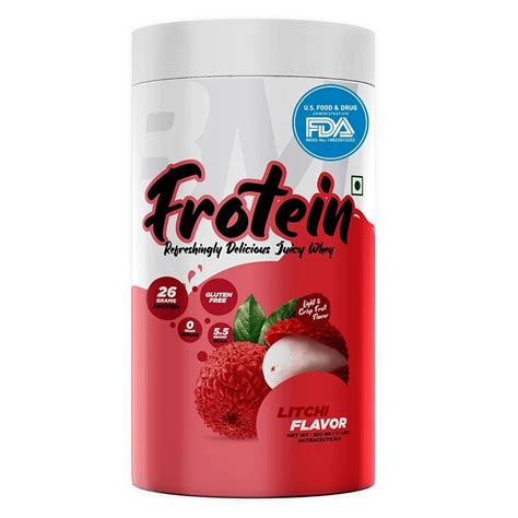 Bigmuscles Nutrition Frotein Lychee Whey Protein 500G