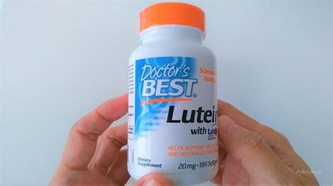 Doctor S Best Lutein With Lutemax 2020 20 Mg 180 Softgels Unboxing