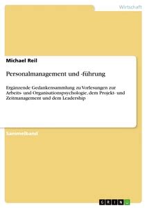 Personalmanagement und -führung - GRIN