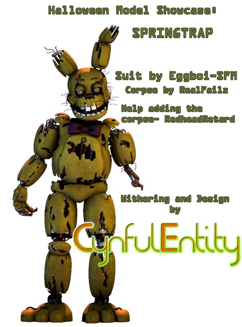 Model Showcase Stylized Springtrap By Cynfulentity On Deviantart