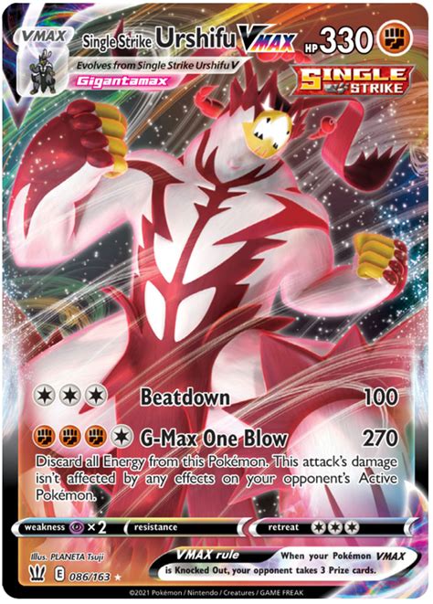 Single Strike Urshifu VMAX Battle Styles 86 Pokemon Card