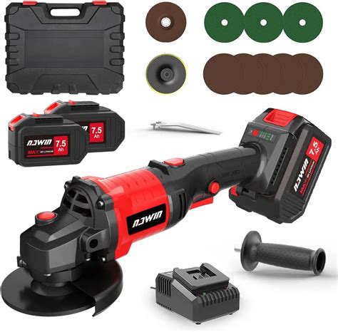 Nawin V Cordless Grinder Kit Inch Ah Li Ion Battery Fast