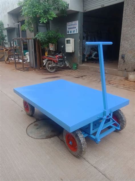 Mild Steel Platform Trolley With Scooter Tyre At Rs 22500 Piece In