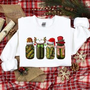 Christmas Pickle Funny Christmas Pickle Shirt Retro Canned Pickles