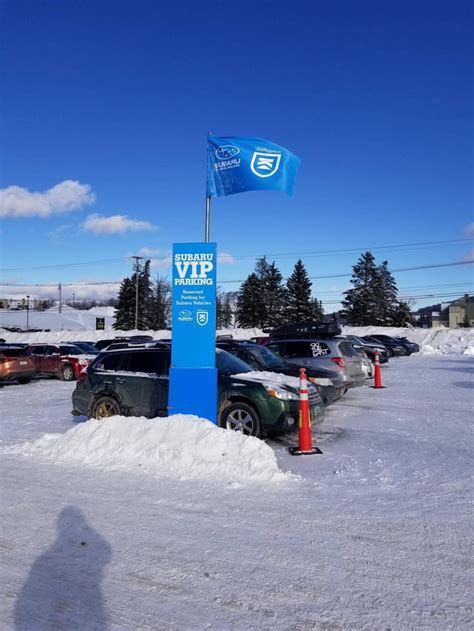 Parking lot at Killington Ski Resort, VT : subaru