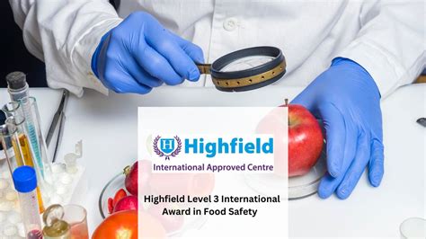 Highfield Level 3 International Award In Food Safety Inspire Qatar