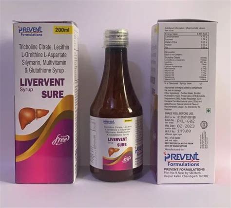 Livervent Sure Syrup, 200 ml at ₹ 149/bottle in Chandigarh | ID ...