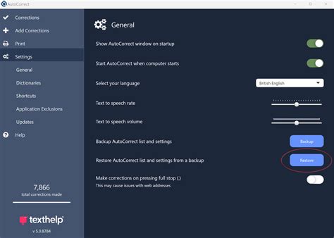 Backing Up and Restoring AutoCorrect List and Settings