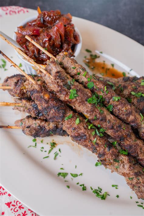 Grilled Lamb Koftas With Onion Relish 12 Tomatoes