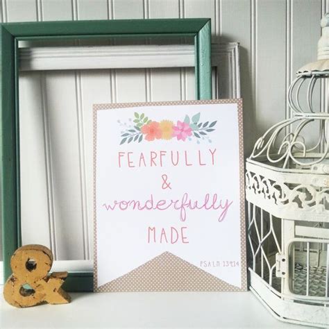 Fearfully And Wonderfully Made 1700 Via Etsy Littlelightprints