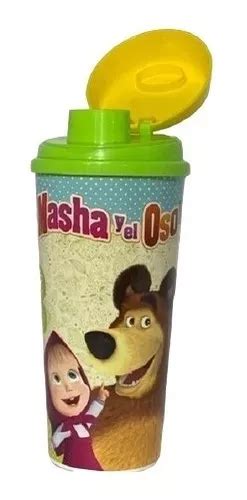 Masha Y El Oso Vaso Plastico Con Sorpresa Original