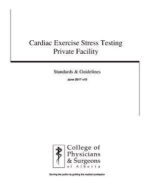 Fillable Online Cardiac Exercise Stress Testing Fax Email Print PdfFiller