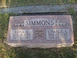 Charlie Edmond Simmons 1885 1937 Homenaje De Find A Grave