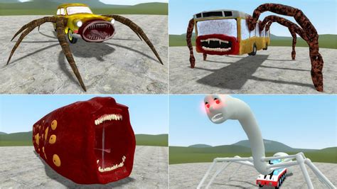 Car Eater Vs Bus Eater Vs Train Eater Vs Thomas Scary In Garrys Mod