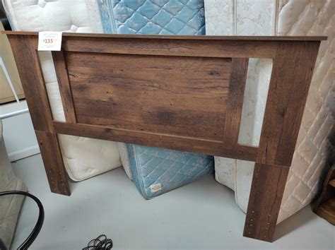 Rustic Oak Finish Queen Headboard | Roth & Brader Furniture