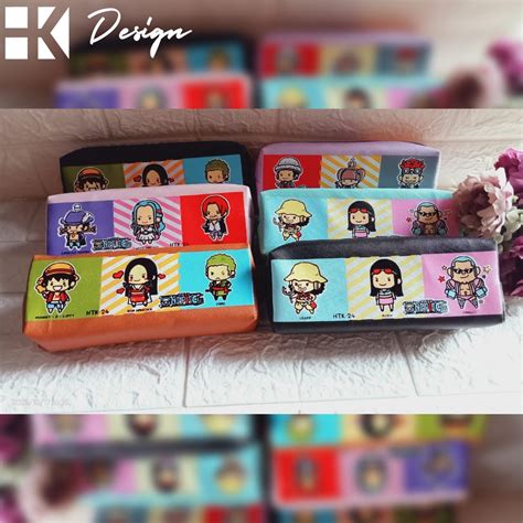 Jual Kotak Pensill One Piece KOTAK PENSIL Motif UNIK LUCU Tempat Pensil