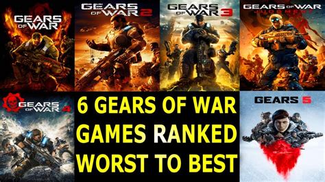 6 Gears Of War Games Ranked From Worst To Best YouTube