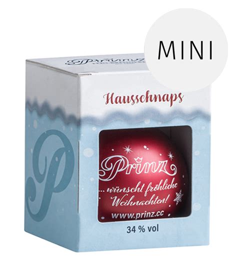 Prinz Christbaumkugel Mit Hausschnaps 4cl Kaufen MySpirits Eu