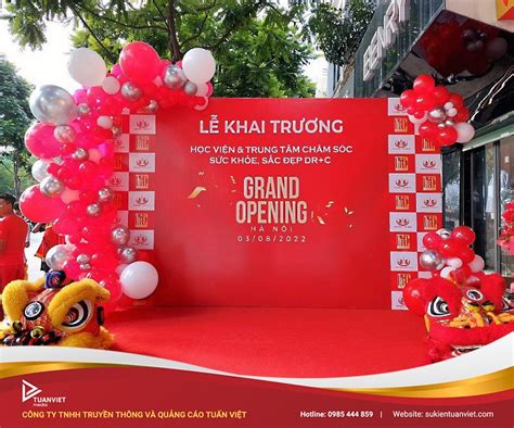 30 Mẫu Backdrop Khai Trương Đẹp Nhất 2024 Tuấn Việt Media