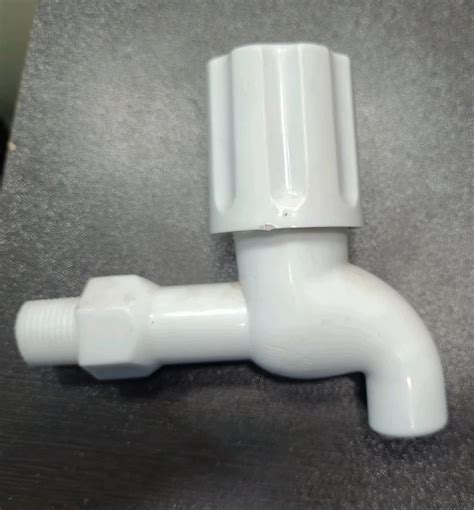 White Modern 16mm PVC Nozzle Bib Cock For Bathroom Fitting At Rs 40