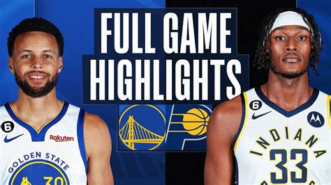 Golden State Warriors Vs Indiana Pacers Full Game Highlights Dec 5