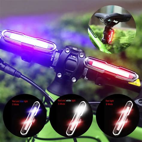 Ip Bicycle Light Usb Rechargeable Mountain Bike Night Cycling Safety