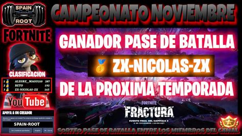 GANADORES DE LOS PREMIOS CAMPEONATO MES DE NOVIEMBRE PARTIDAS