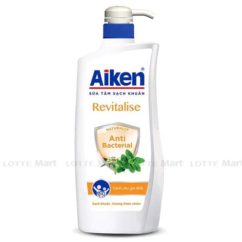 Sữa Tắm Aiken Sạch Khuẩn Revitalise Chiết Xuất Bạc Hà 850g
