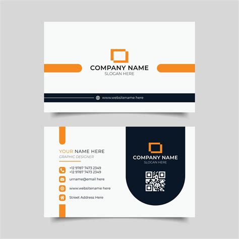 Professional Elegant Modern Business Card Design 10068003 Vector Art At