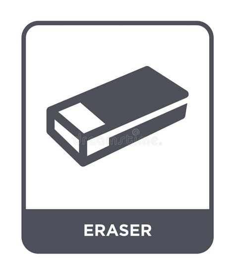 Eraser Icon In Trendy Design Style Eraser Icon Isolated On White