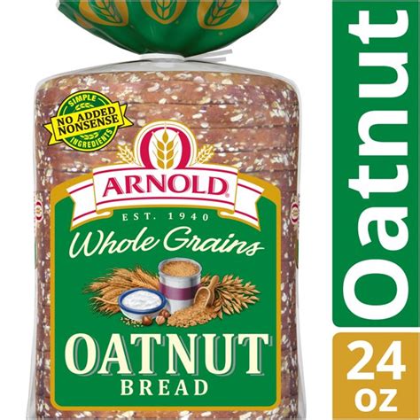 Arnold Whole Grains Oatnut Bread Baked With Simple Ingredients And Real Hazelnuts 24 Oz