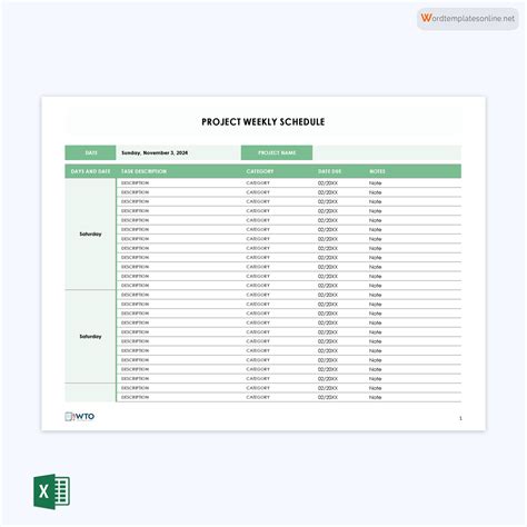 12 Free Project Schedule Templates for Excel