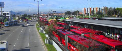 Transmilenio On Bogota Colombia A Bus Rapid Transit System