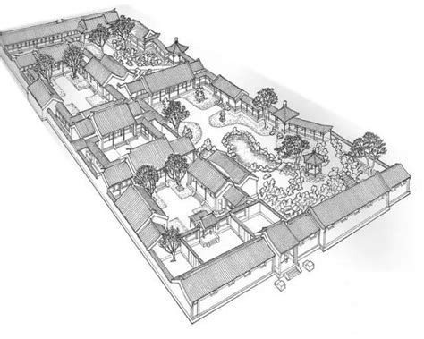 古代大户人家的院落分布（要平面图）百度知道