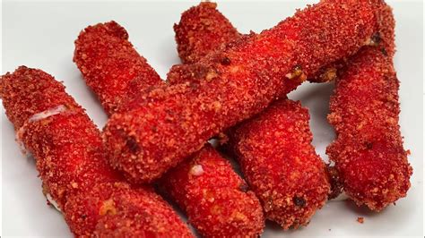 How To Make Hot Cheeto Mozzarella Sticks Youtube