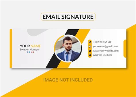 Premium Vector Professional And Creative Email Signature Design