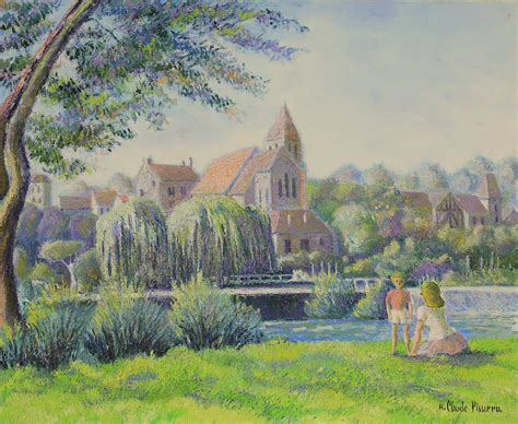 Hughes Claude Pissarro Beau Temps à Clécy By H Claude Pissarro