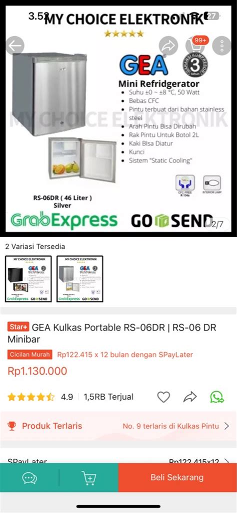 Gea Kulkas Portable Rs Dr Kulkas Minibar Gea On Carousell